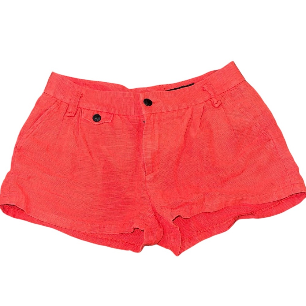 Rag & Bone New York Coral Linen Blend Shorts – Size 6